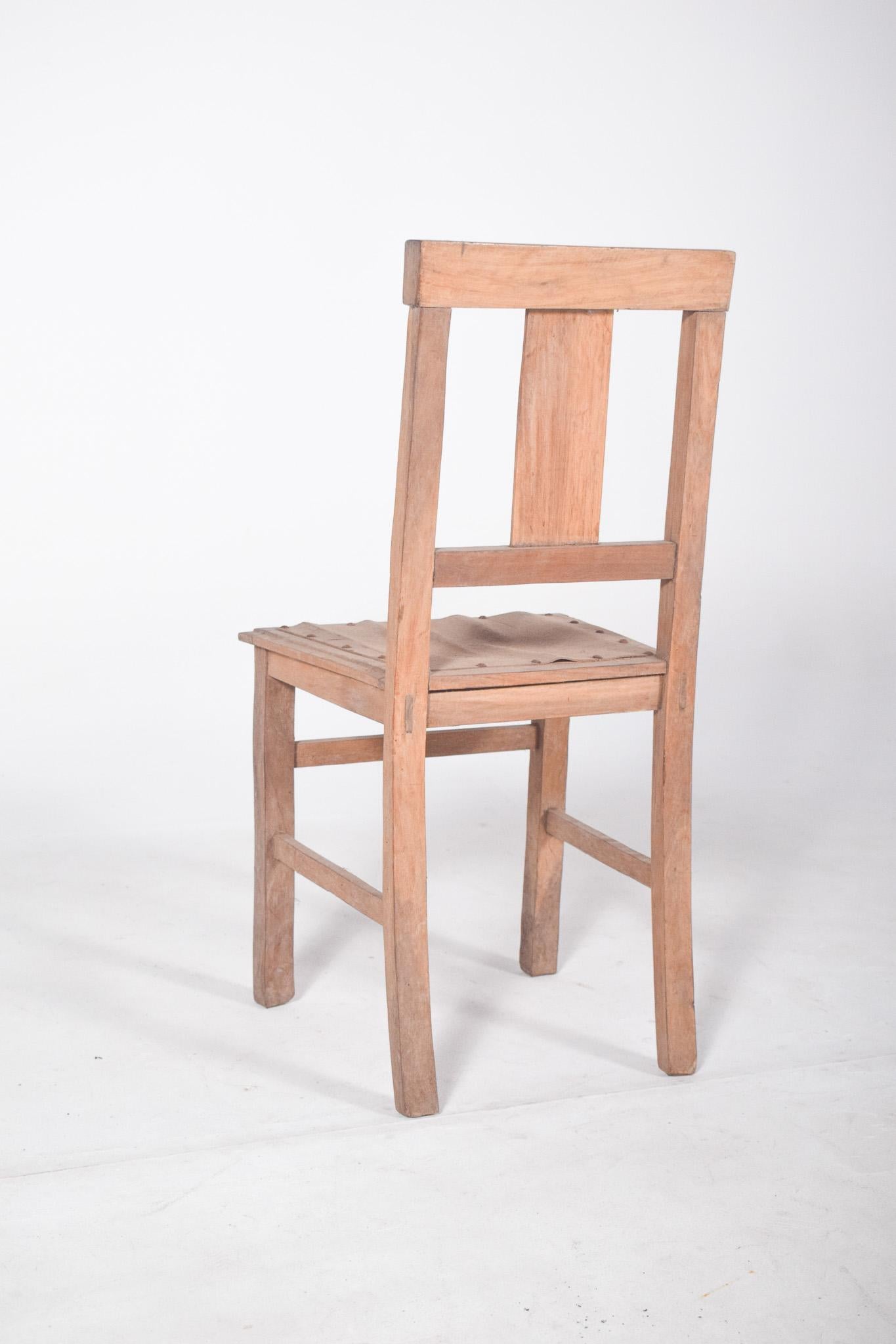 One Light Wood Dining Chair For Sale 1