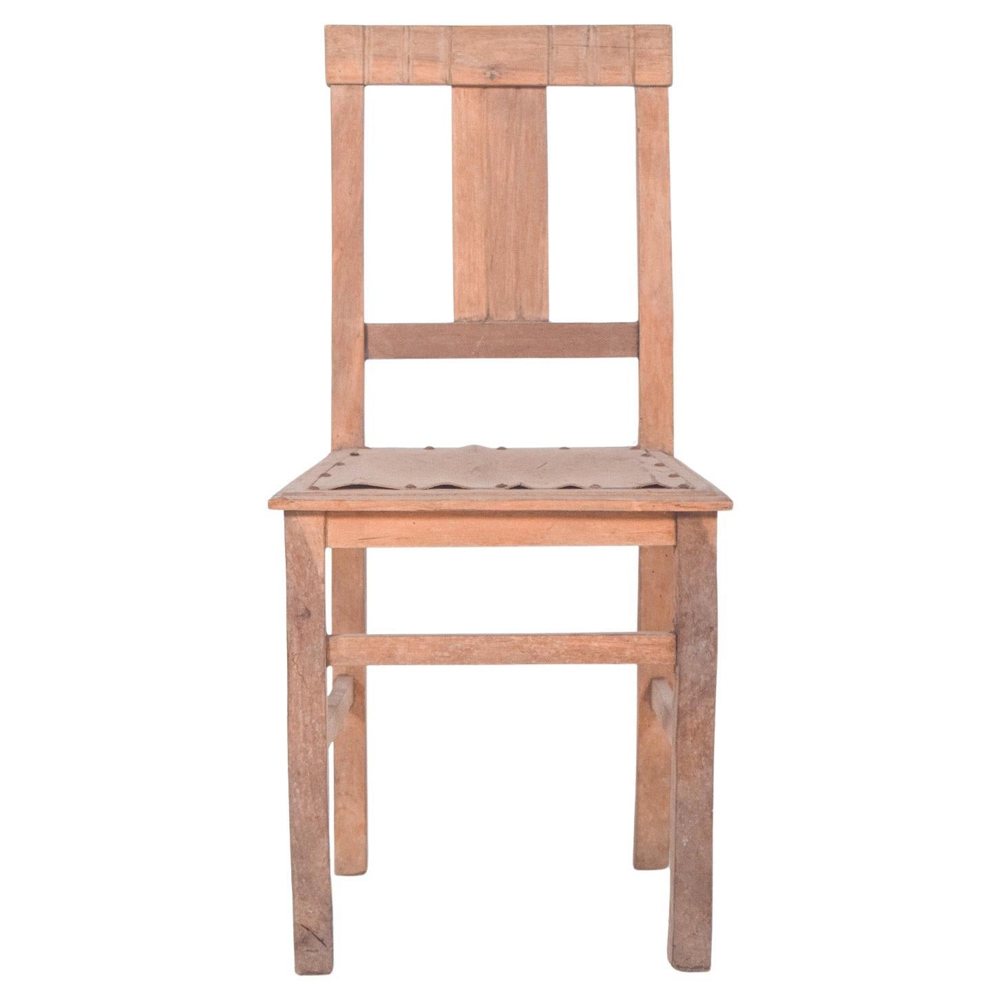One Light Wood Dining Chair For Sale