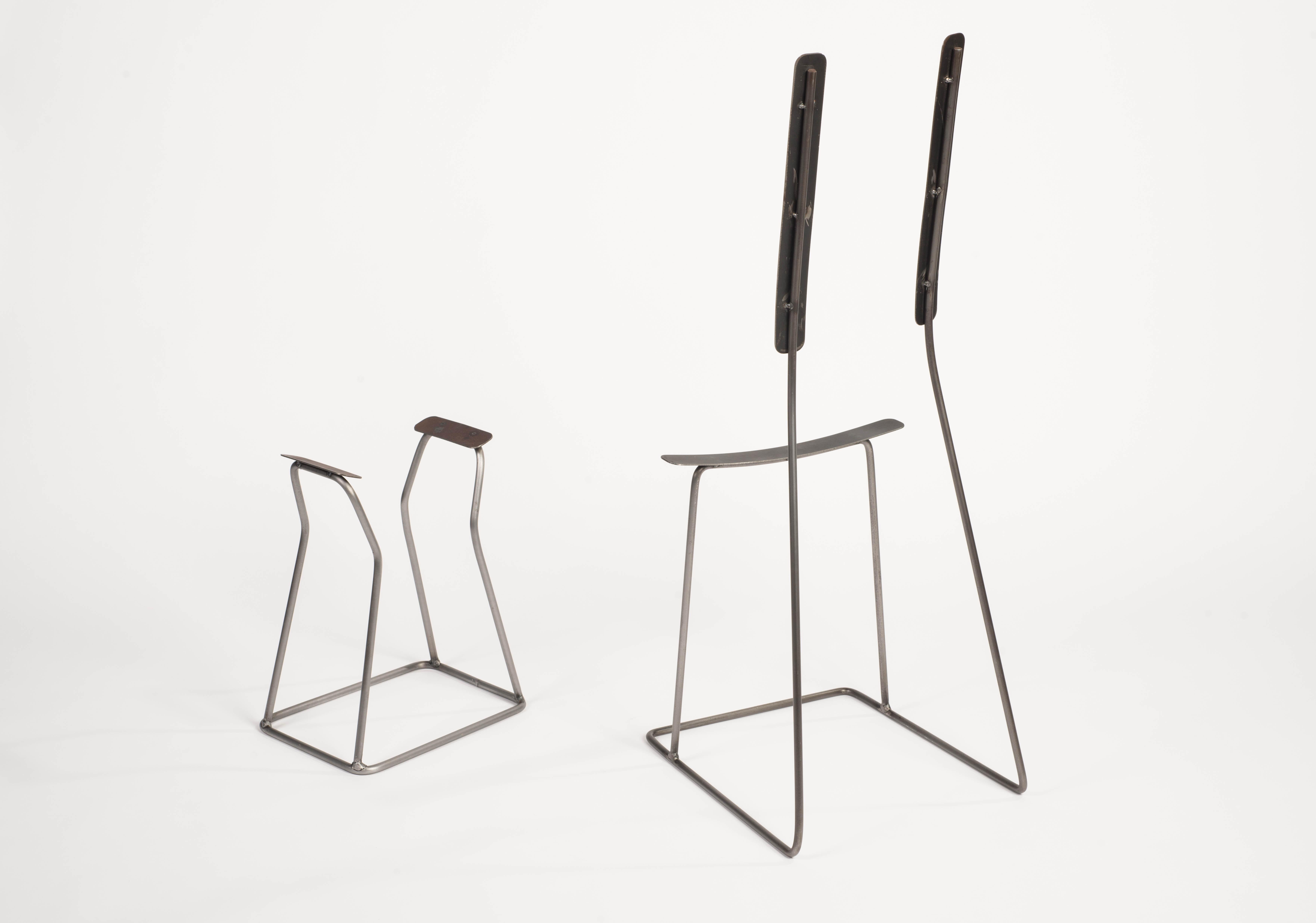 Contemporary One Line Stool by Neil Nenner For Sale