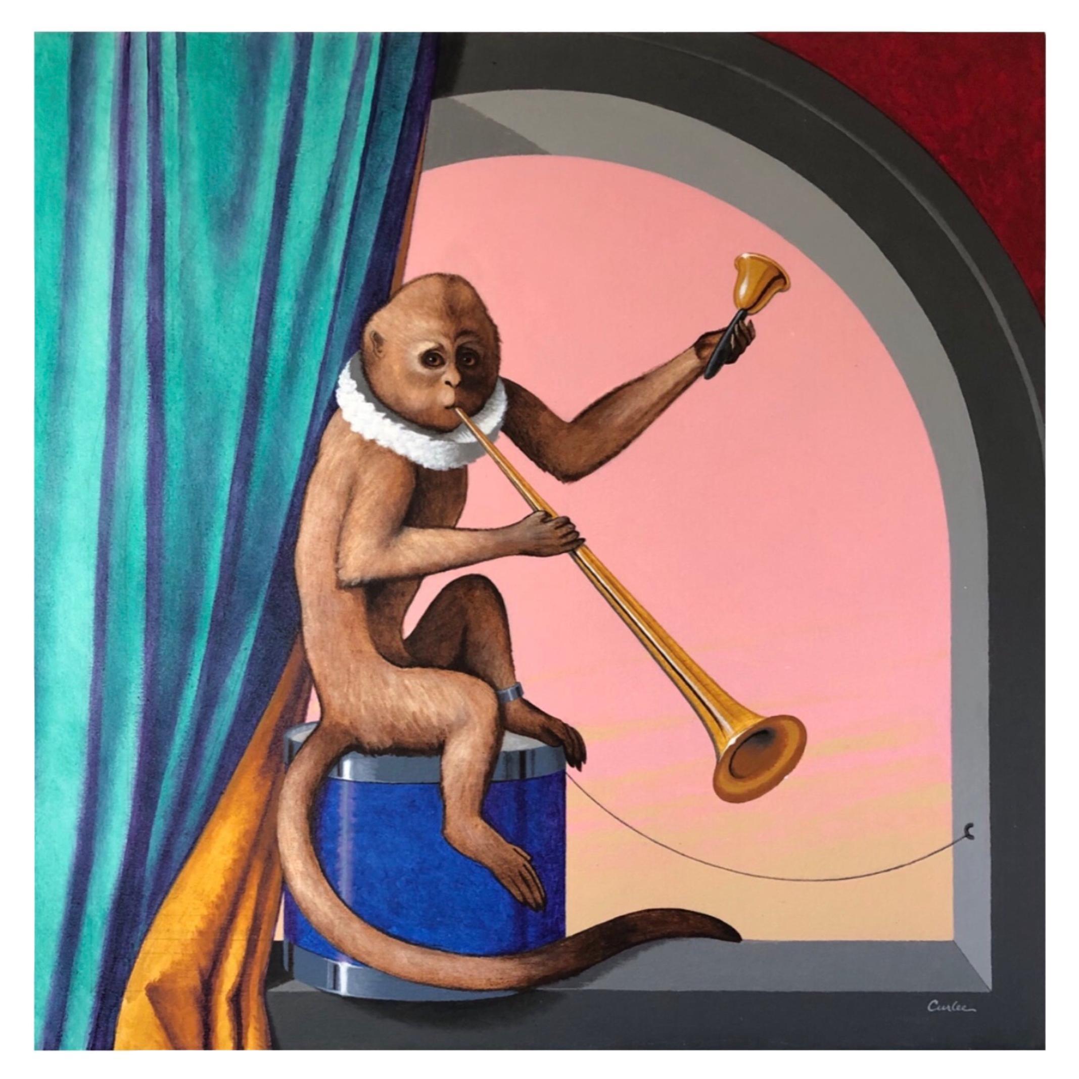 Un hombre orquesta.   Pintura original de Lynn Curlee en venta