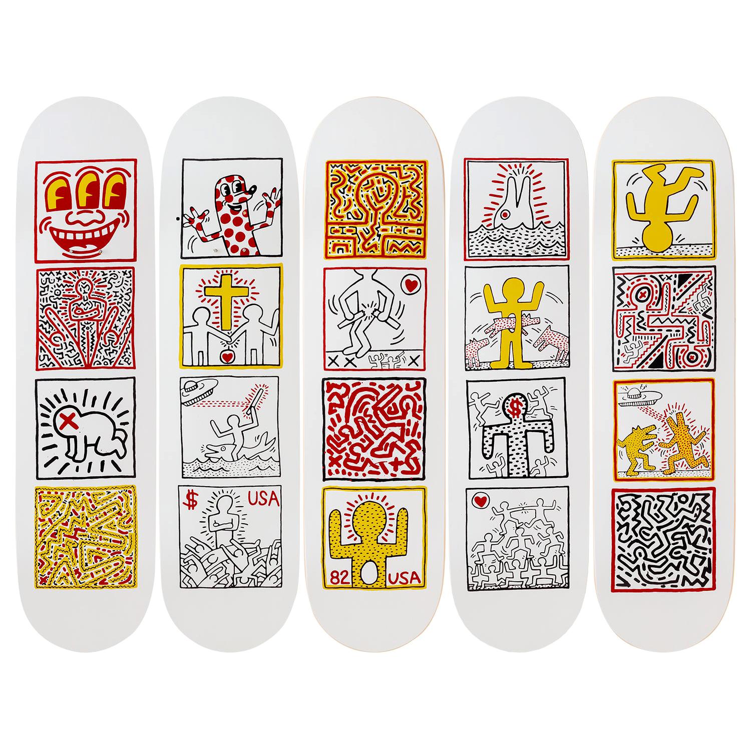 One Man Show Skateboard Decks after Keith Haring