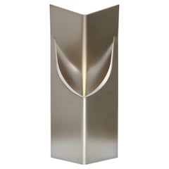 ONE MASK Table Light, Brushed Stainless Steel by Frank Penders