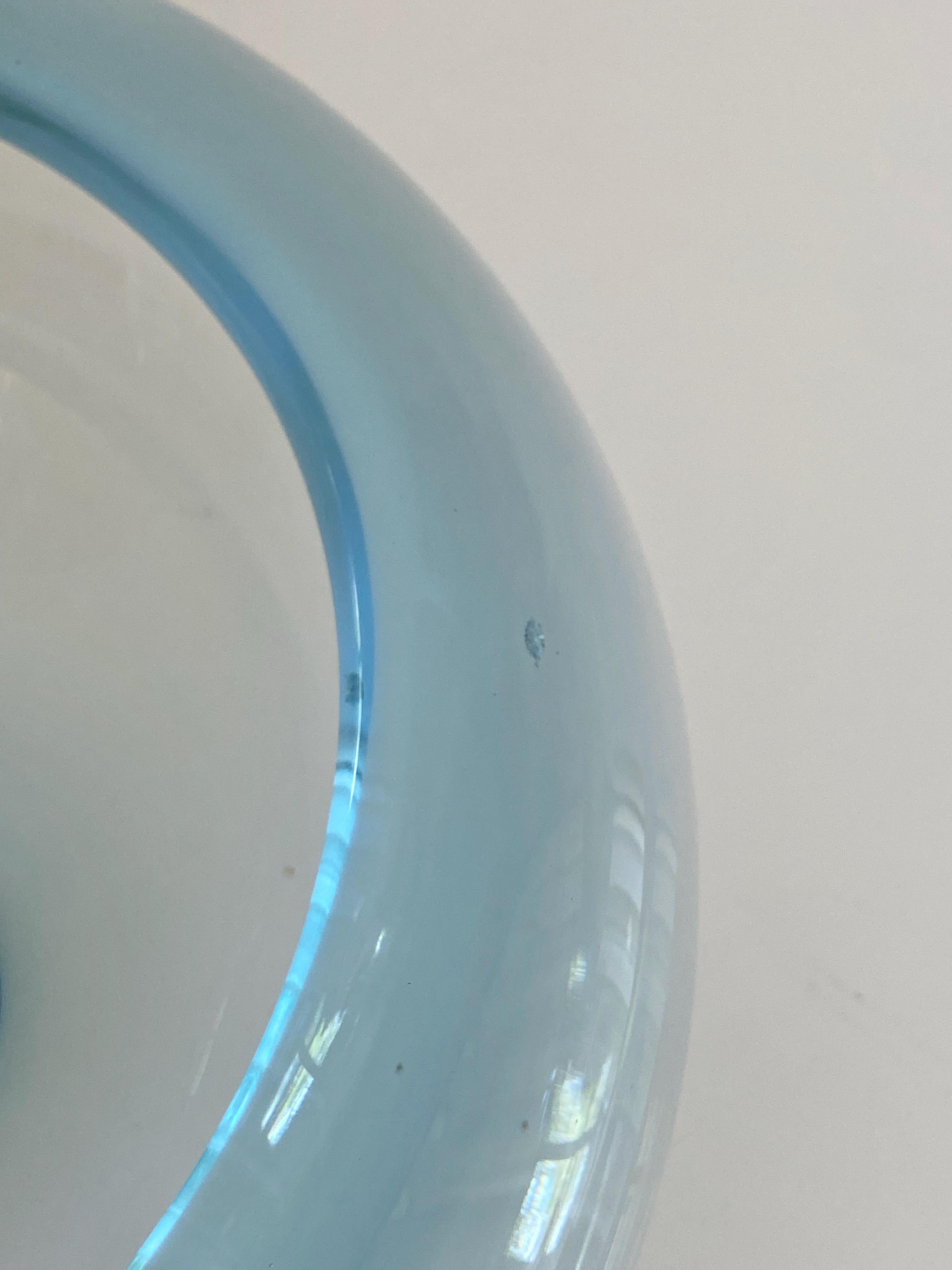 Danish One Medium Size Holmegaard Glass Bowl Provence by Per Lütken Denmark For Sale