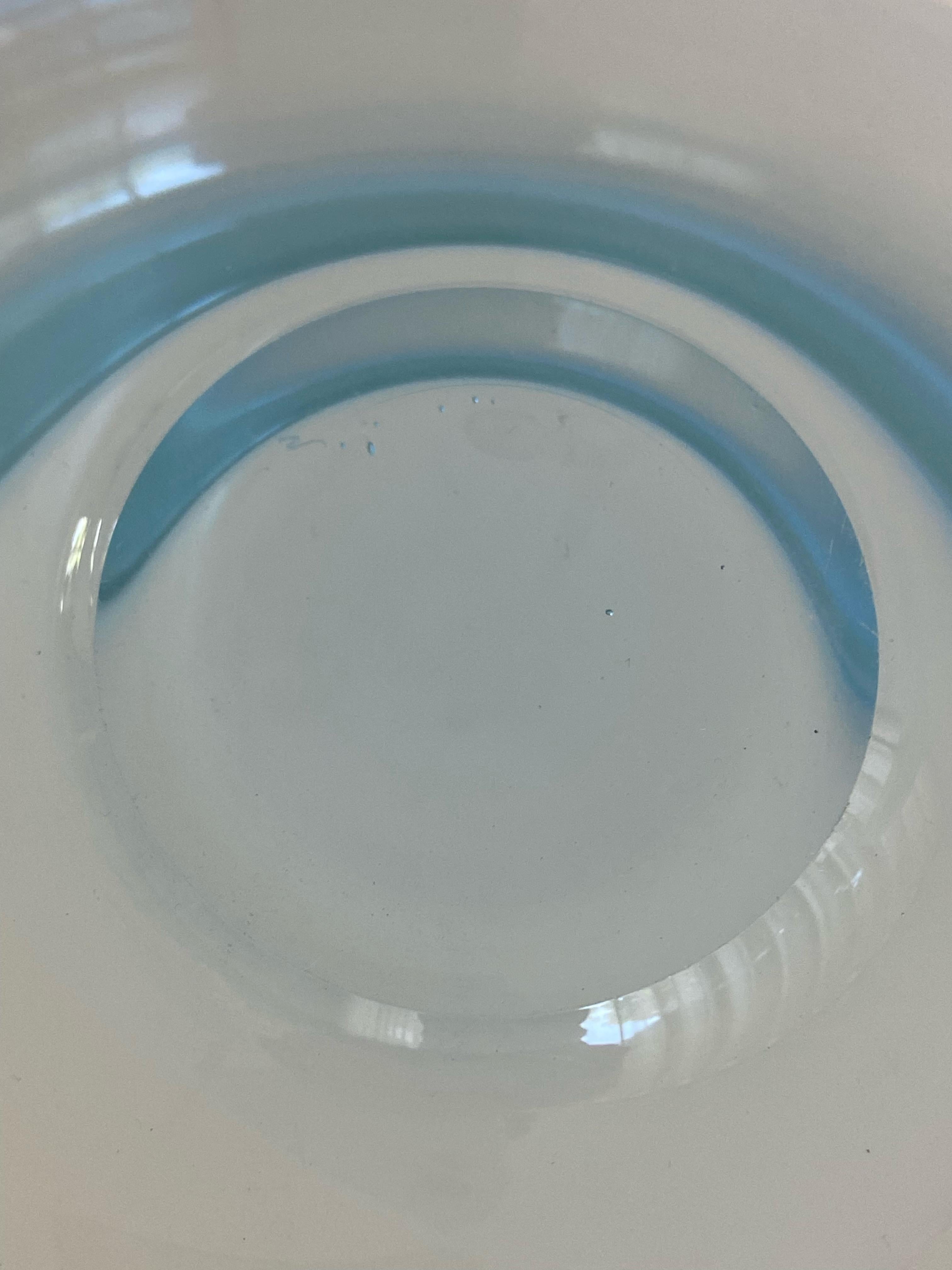 Mid-Century Modern One Medium Size Holmegaard Glass Bowl Provence by Per Lütken Denmark For Sale