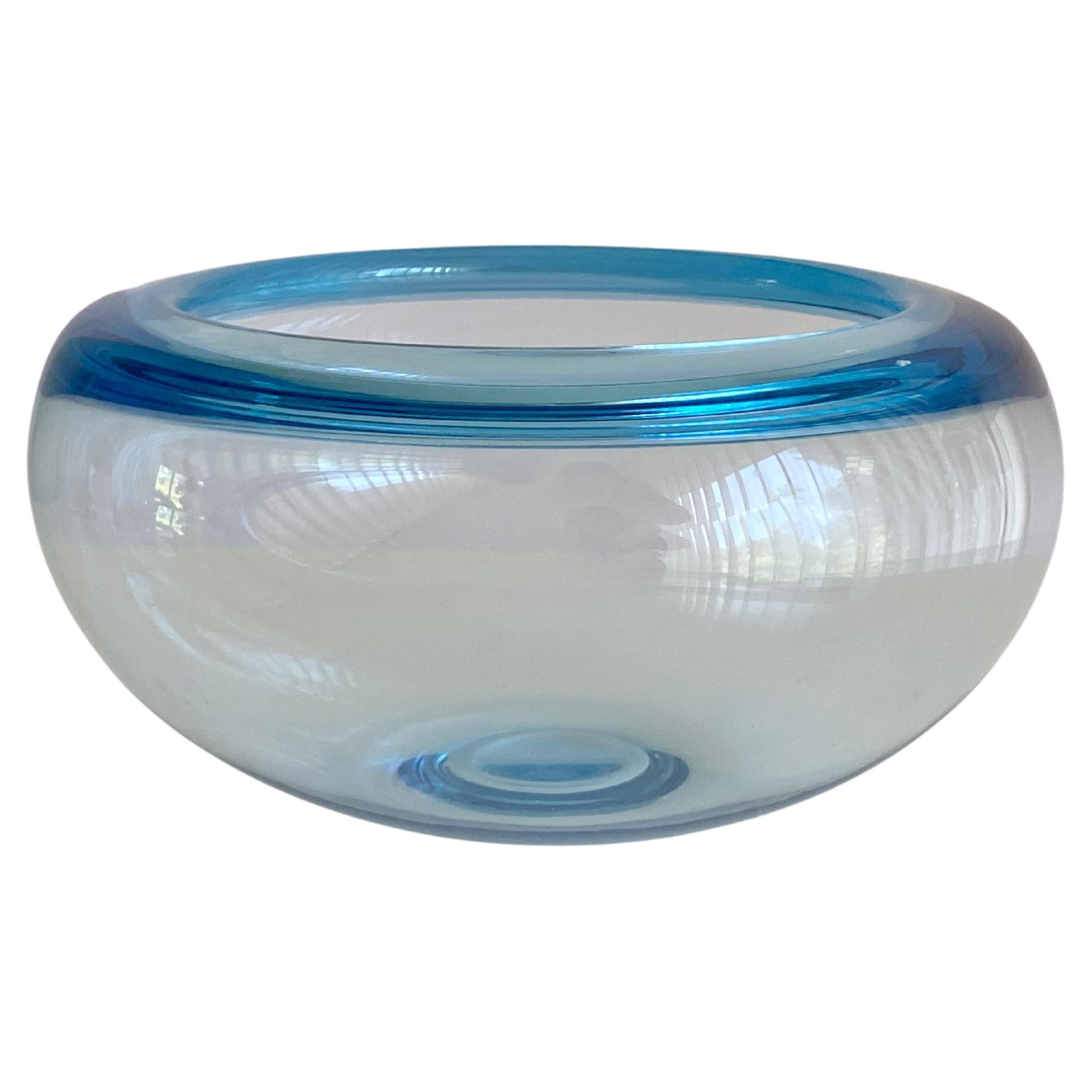 One Medium Size Holmegaard Glass Bowl Provence by Per Lütken Denmark For Sale