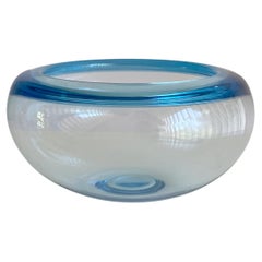 One Medium Size Holmegaard Glass Bowl Provence by Per Lütken Denmark