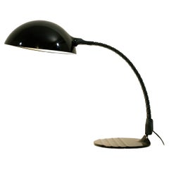 One Mid-century Black Model 660 Table Lamp By Elio Martinelli by Elio Martinelli
