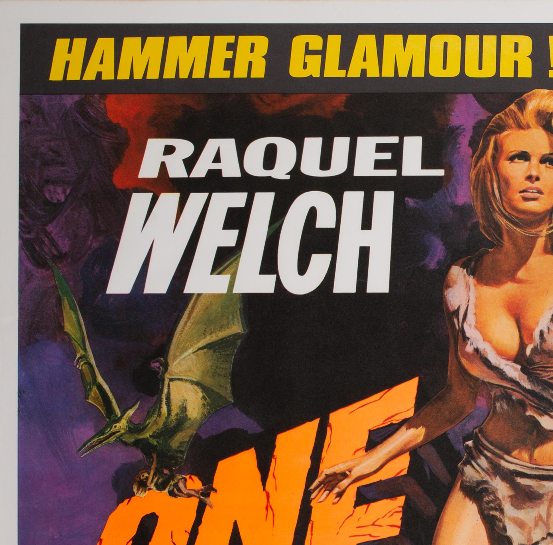 One Million Years B.C/She Double 1968 Bill UK Quad Film Movie Poster, Chantrell 2