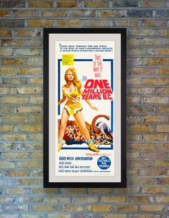 'One Million Years B.C.' Original Australian Daybill Movie Poster, 1966