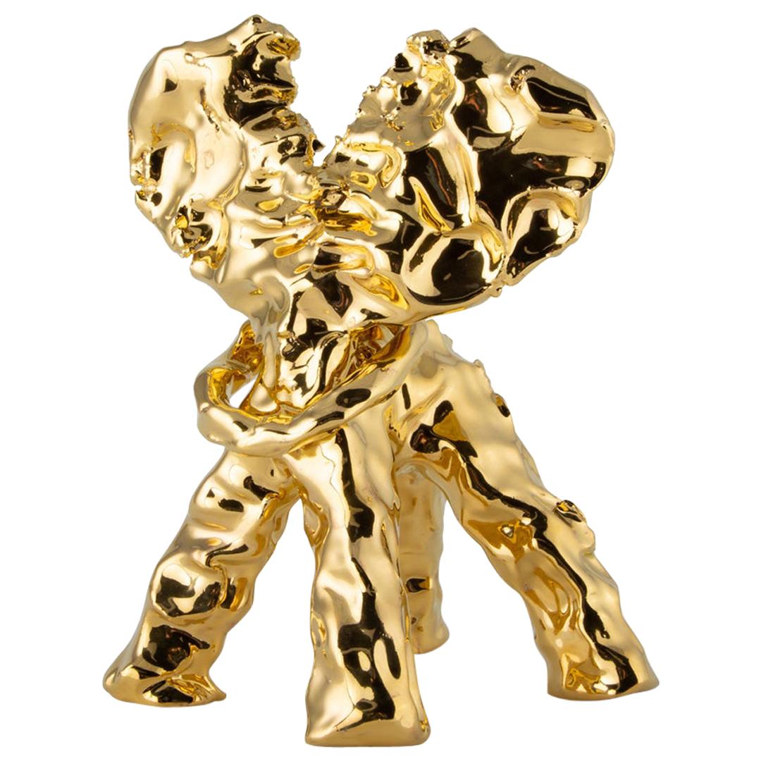 One Minute Sculpture, by Marcel Wanders, Hand-Sculpted Unique, Gold, #102837/2