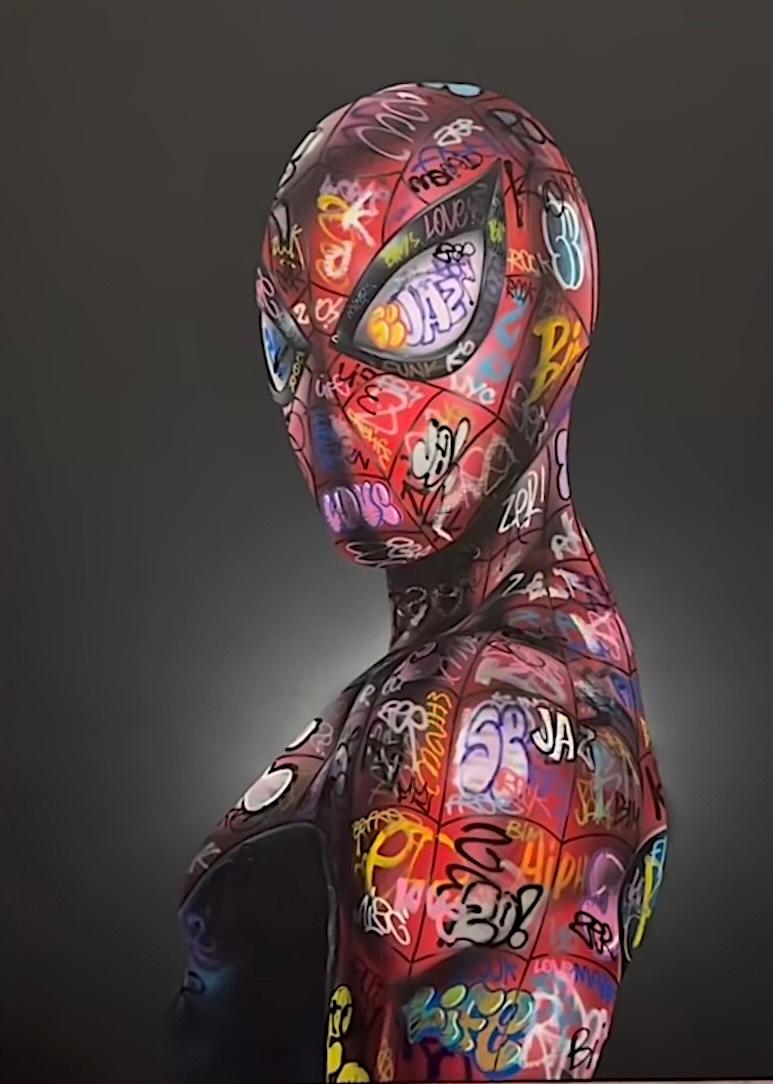 zeitgenössische Graffiti Street Art Pop Art Interieur figurativ One Mizer
