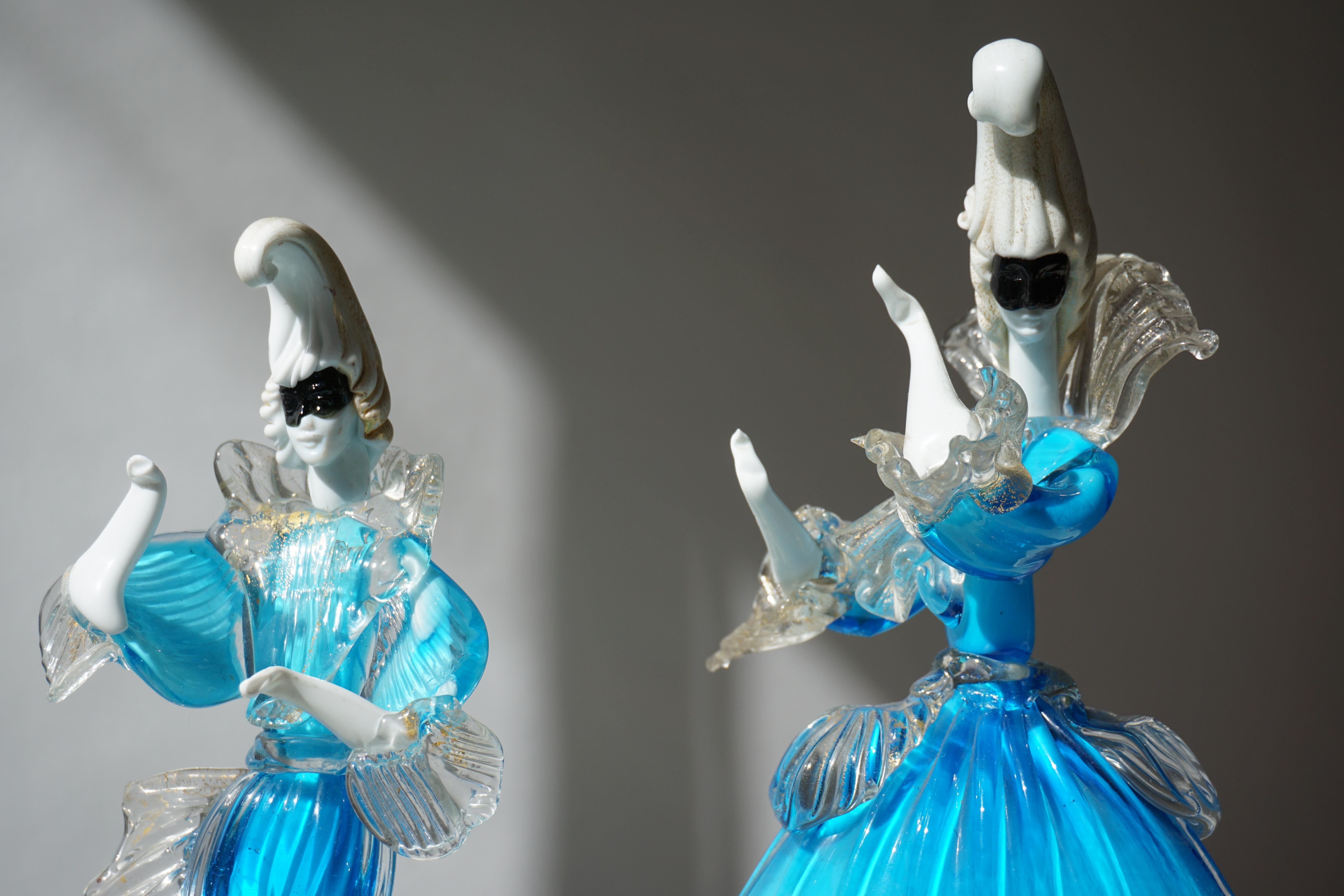 One Murano Glass Carnival Lady Dancer 7