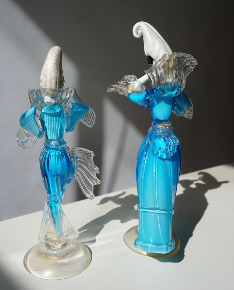 One Murano Glass Carnival Lady Dancer For Sale 8