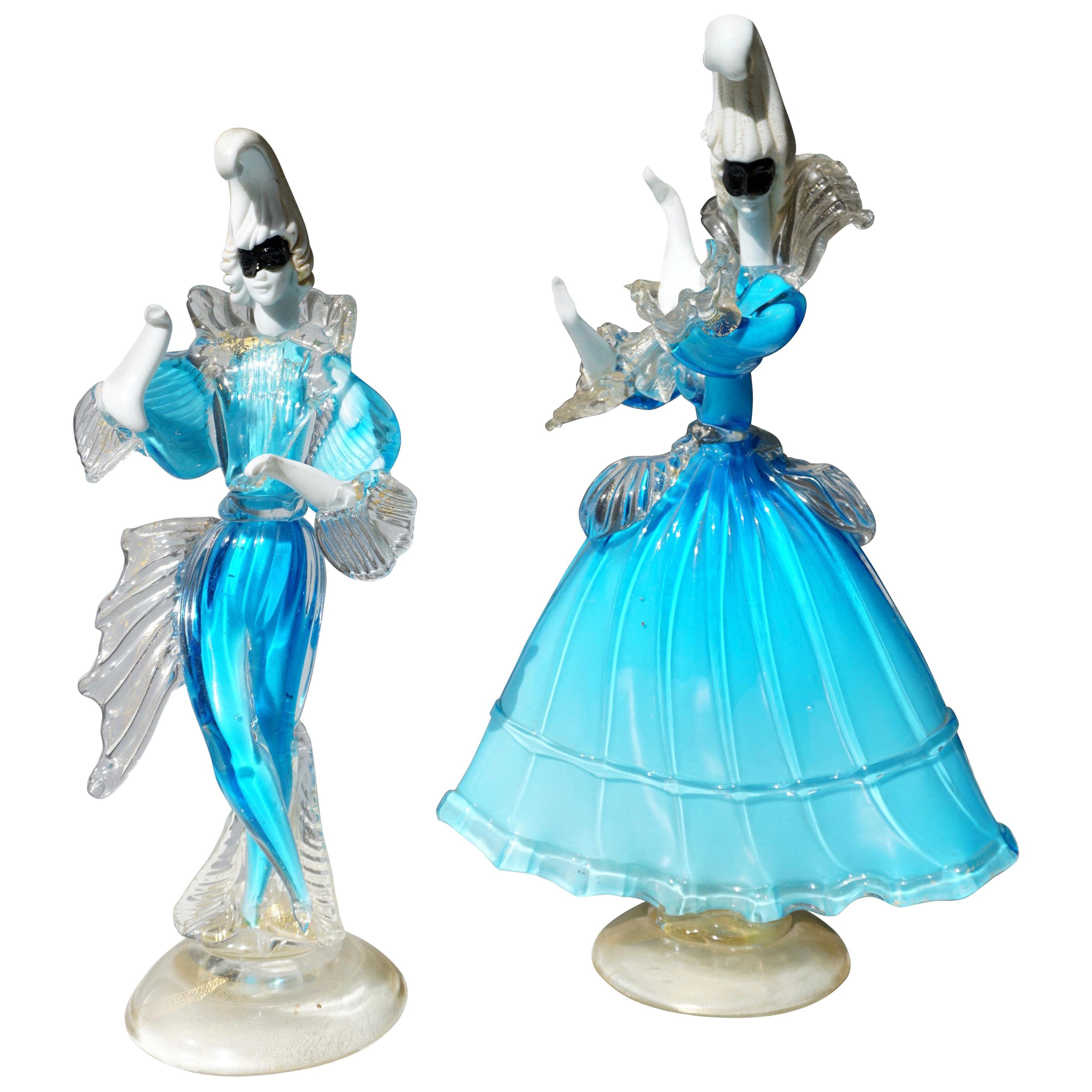 One Murano Glass Carnival Lady Dancer