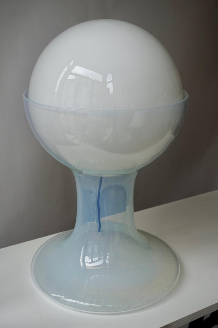 Italian Murano glass table lamp by Mazzega.
