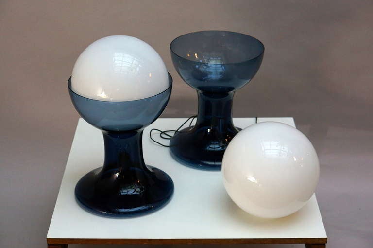 One Murano Glass Table Lamp by A.V. Mazzega In Good Condition In Antwerp, BE