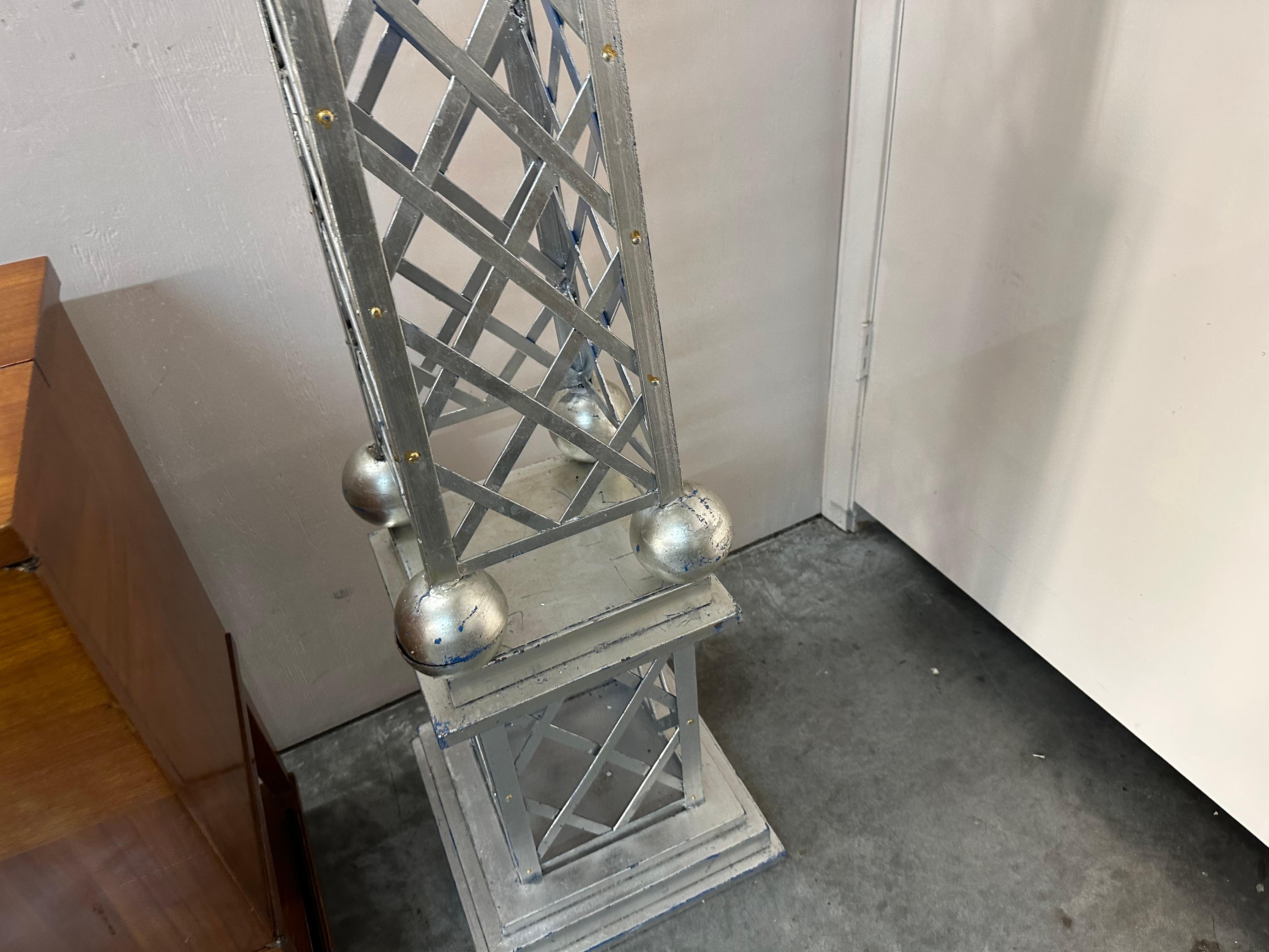 Mid-20th Century One Obelisk, 1930 in Iron  For Sale