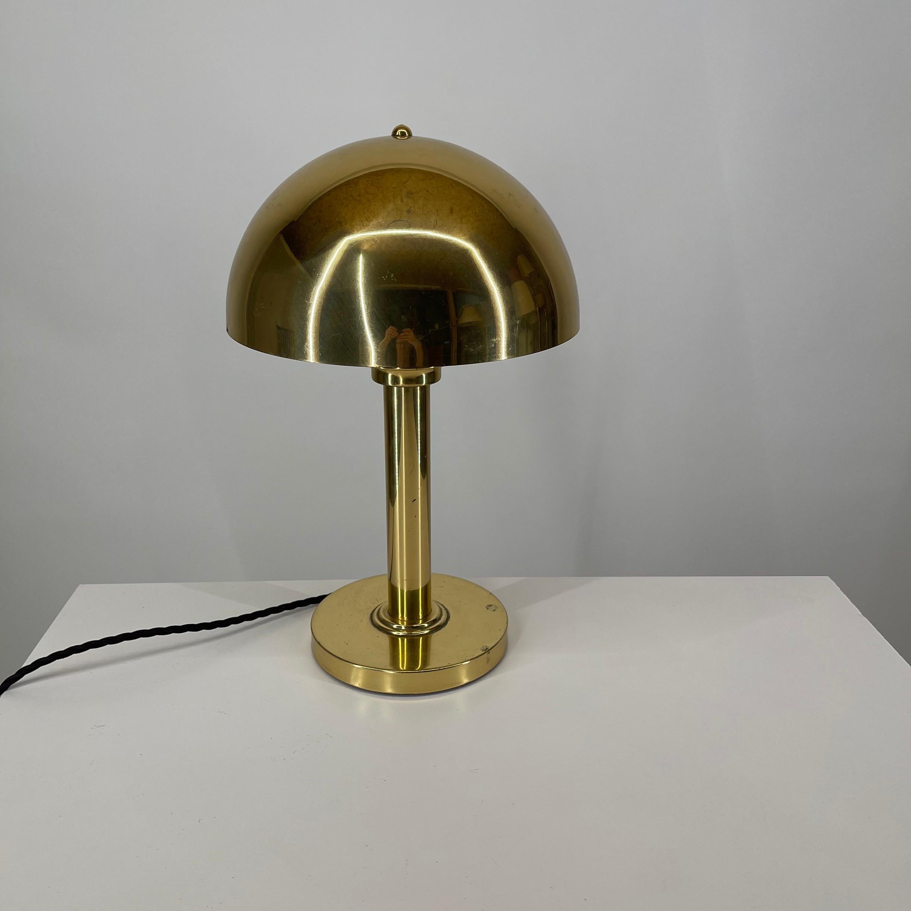 brass mushroom lamp