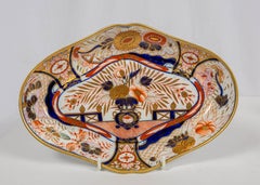 One of a Group of 3 Coalport Admiral Nelson Pattern Oval Dishes, England, c-1810