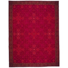 One of a Kind Handwoven Wool Area Rug  14'2 x 19'8