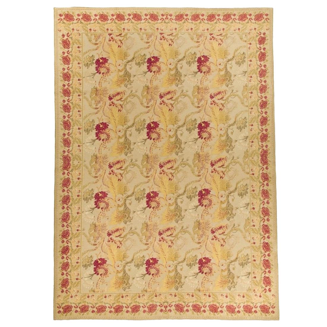 Handwoven Antique Wool Area Rug  10'3 x 14'3 For Sale