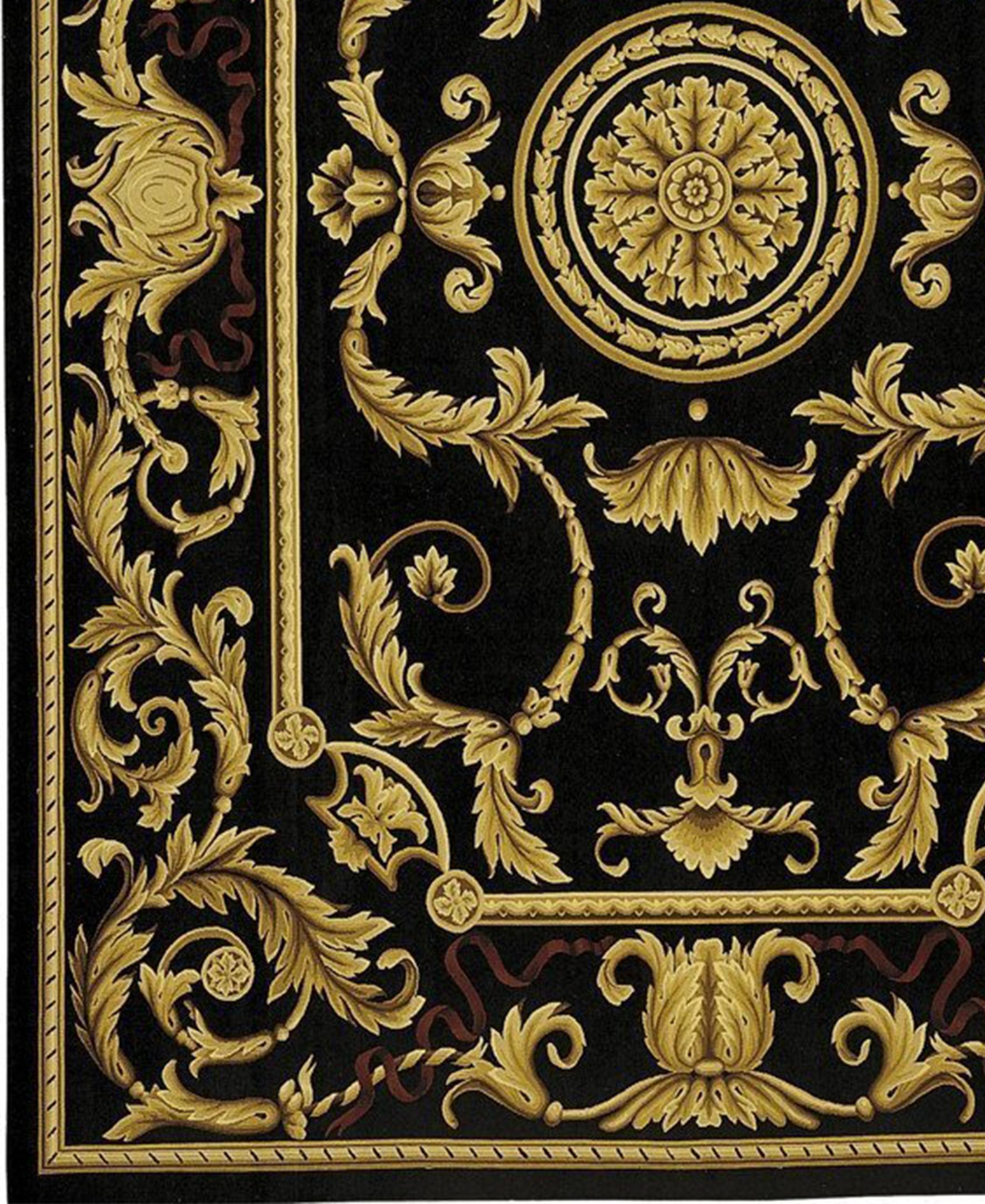Handgewebter Wollteppich im Aubusson-Stil 13'11 x 19'9 im Zustand „Neu“ im Angebot in Secaucus, NJ