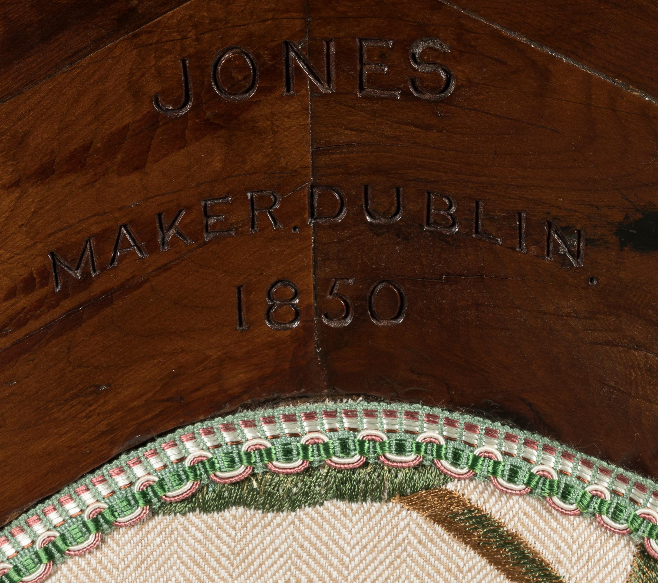 One-of-a-kind 1851 Great Exhibition Carved Armchair by Arthur Jones of Dublin For Sale 6