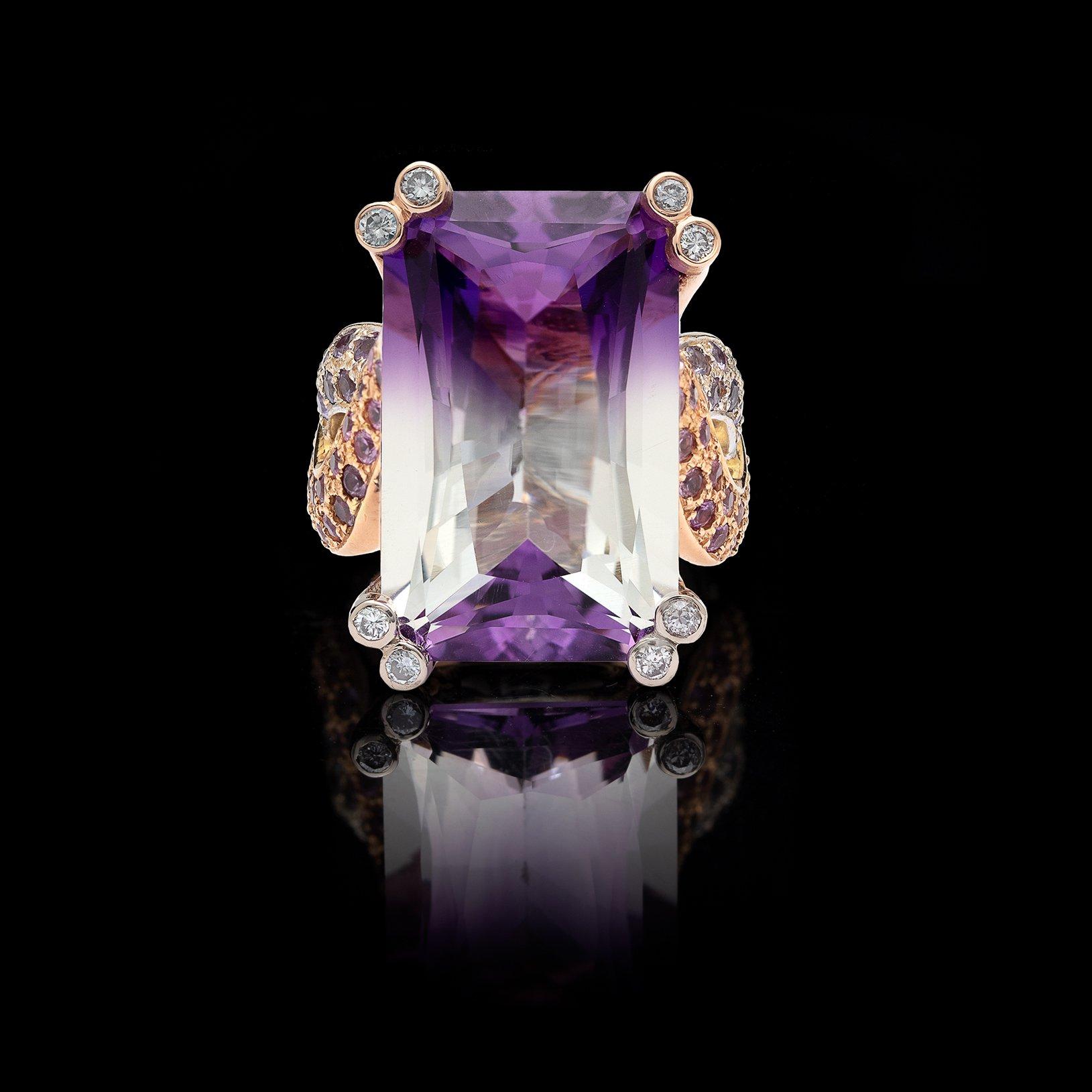 20 carat amethyst ring