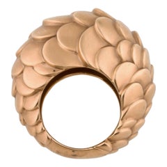 One-of-a-kind 2009 Pomellato Sirene Rose Gold Cocktail Ring