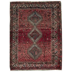 One of a Kind Traditional Handwoven Wool Area Rug 4’6" x 7’.  