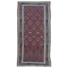 One of a Kind Traditional Handwoven Wool Area Rug 4’9" x 9'.  
