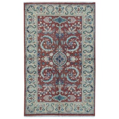 Tappeto tradizionale in lana intrecciata a mano unico nel suo genere 5'1 x 8'1