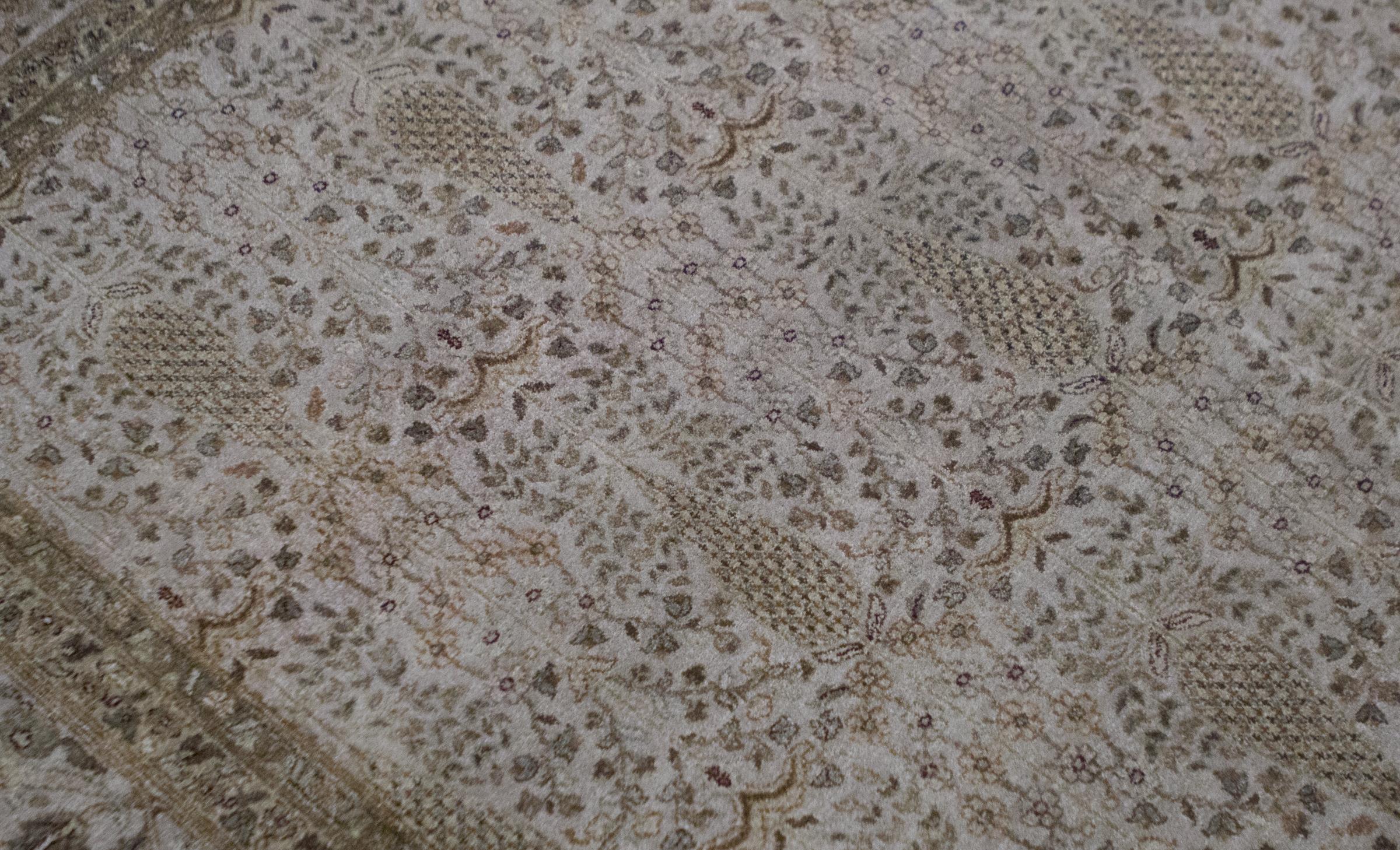 Traditionelle handgewebte Einzigartige  Teppich aus Wolle 5'11 x 9'3 (Indisch) im Angebot
