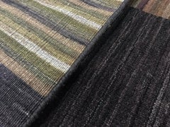 One-of-a-Kind Contemporary Handwoven Wool Area Rug 5'2” x 7'2".