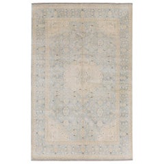 Zeitgenössischer handgewebter Teppich aus Wolle, Unikat  6'1 x 9'2