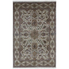 One-of-a-Kind Traditional Handwoven Wool Area Rug  6'1 x 9'3