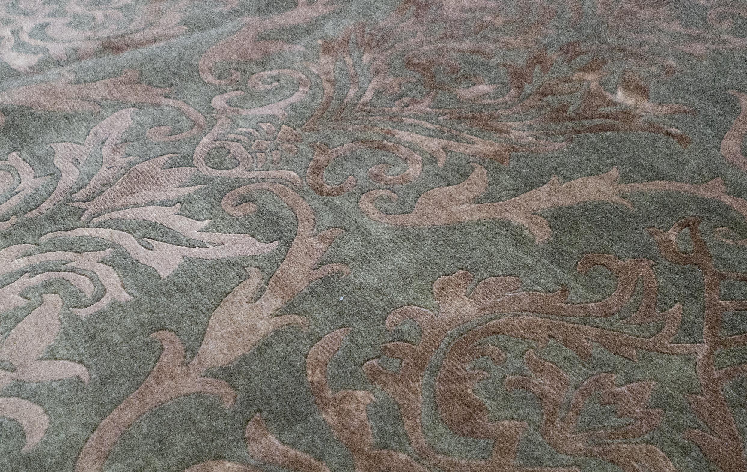 Tappeto contemporaneo in lana intrecciata a mano unico nel suo genere  6' x 9'2 In condizioni Nuovo in vendita a Secaucus, NJ