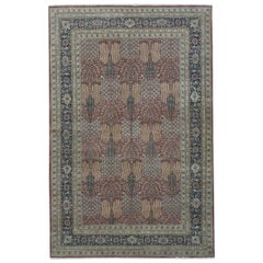 One-of-a-Kind Traditional Handwoven Wool Area Rug 6' x 9'3