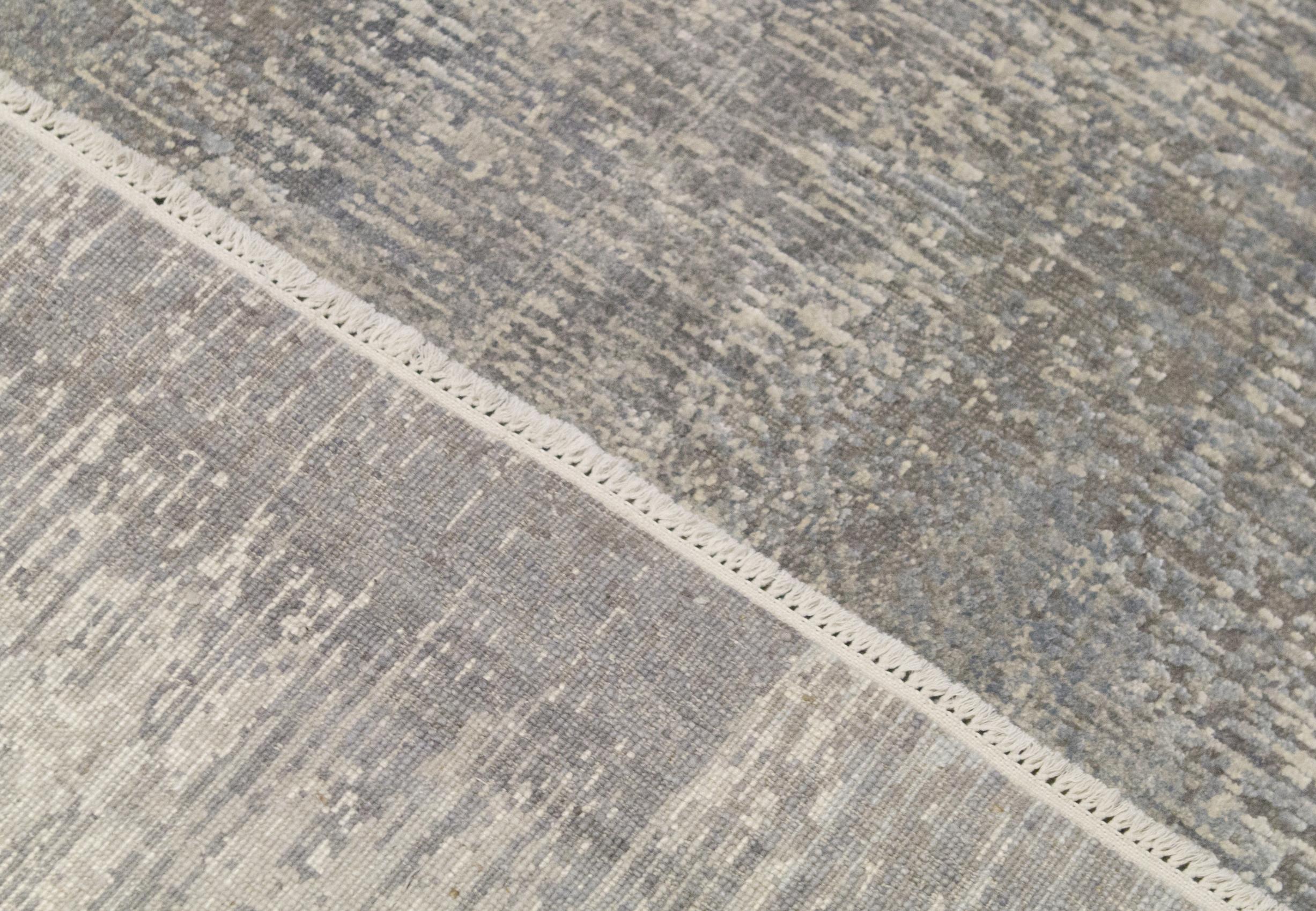 Zeitgenössischer handgewebter Teppich aus Wolle, Unikat  7'-9
