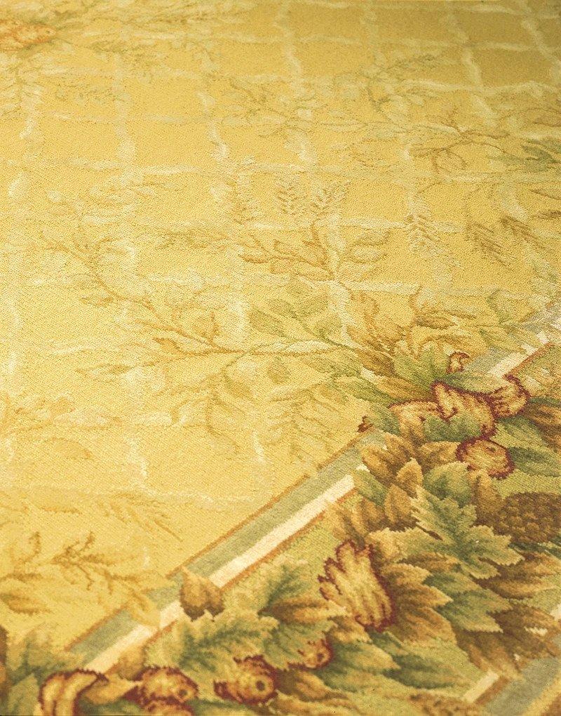 Tessuto a mano Tappeto di lana intrecciato a mano unico nel suo genere  8'10 x 11'11 in vendita