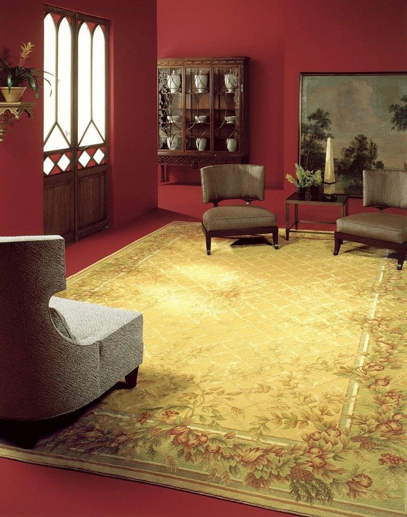 Handgewebter Teppich aus Wolle, Unikat  8'10 x 11'11 (21. Jahrhundert und zeitgenössisch) im Angebot