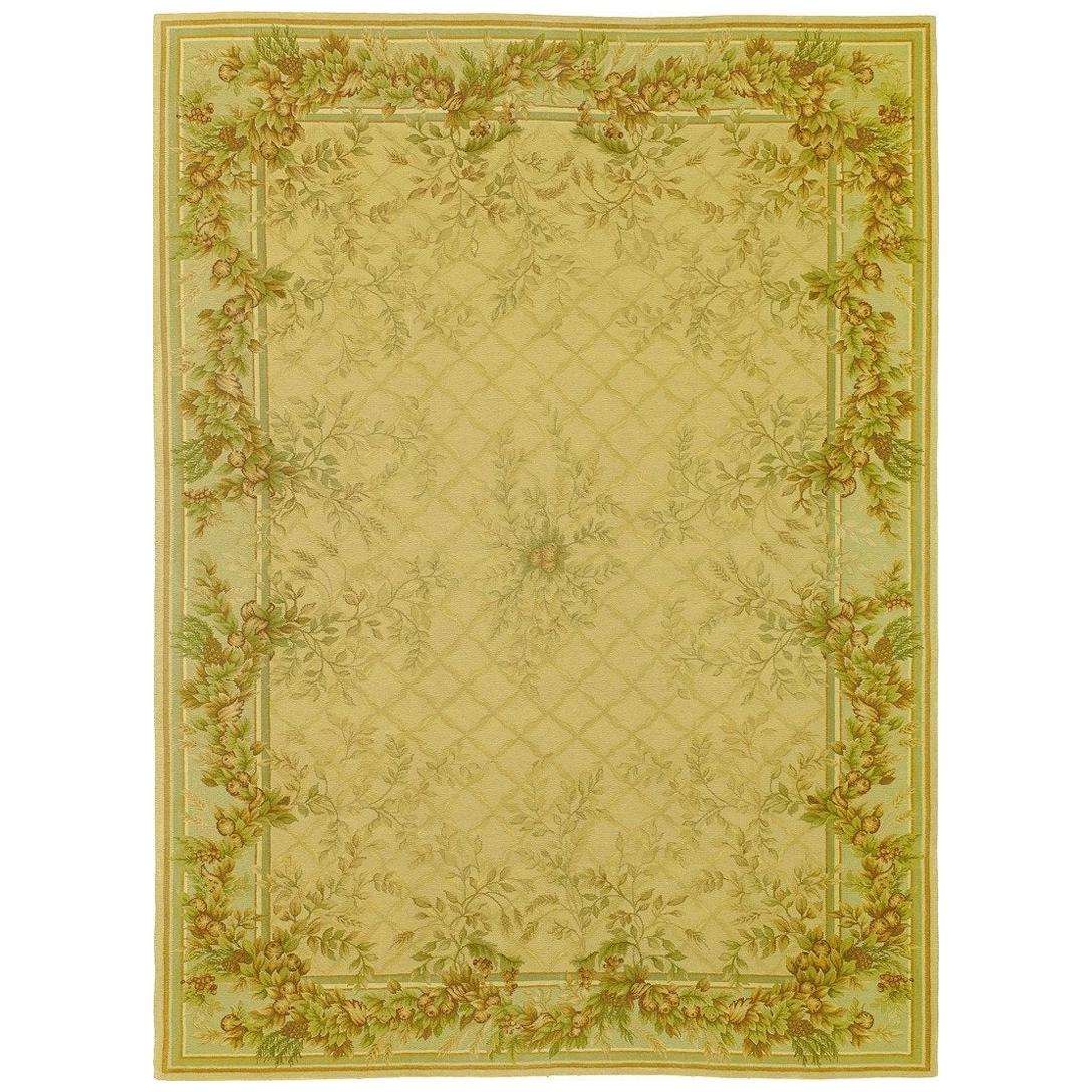 Handgewebter Teppich aus Wolle, Unikat  8'10 x 11'11 im Angebot