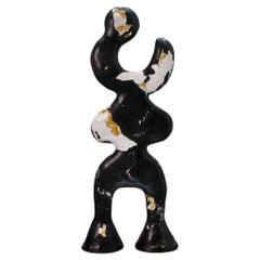 One of a Kind Abstract Figure Sculpture, Hand Crafted, Scagliola