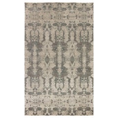 Abstrakter moderner handgefertigter Teppich aus Seide und Wolle von Doris Leslie Blau, Unikat