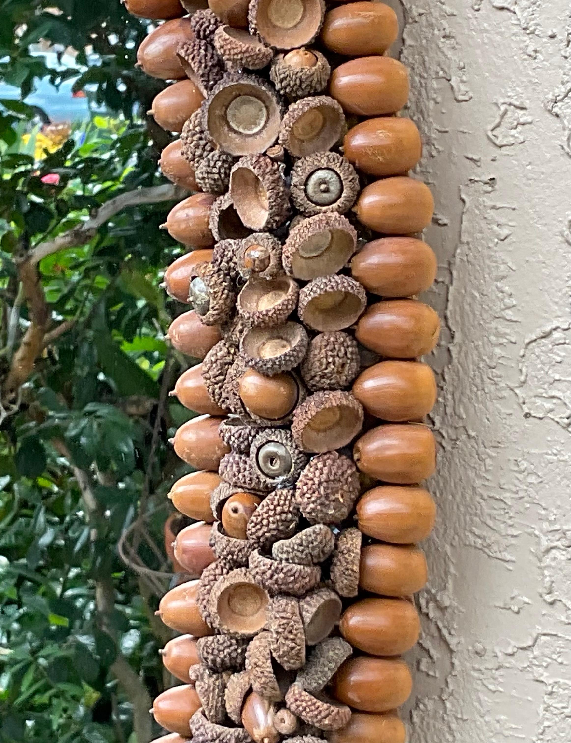 One Of A Kind Acorn Oval Wall Mirror For Sale 5