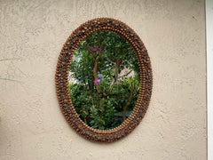 One Of A Kind Acorn Oval Wall Mirror