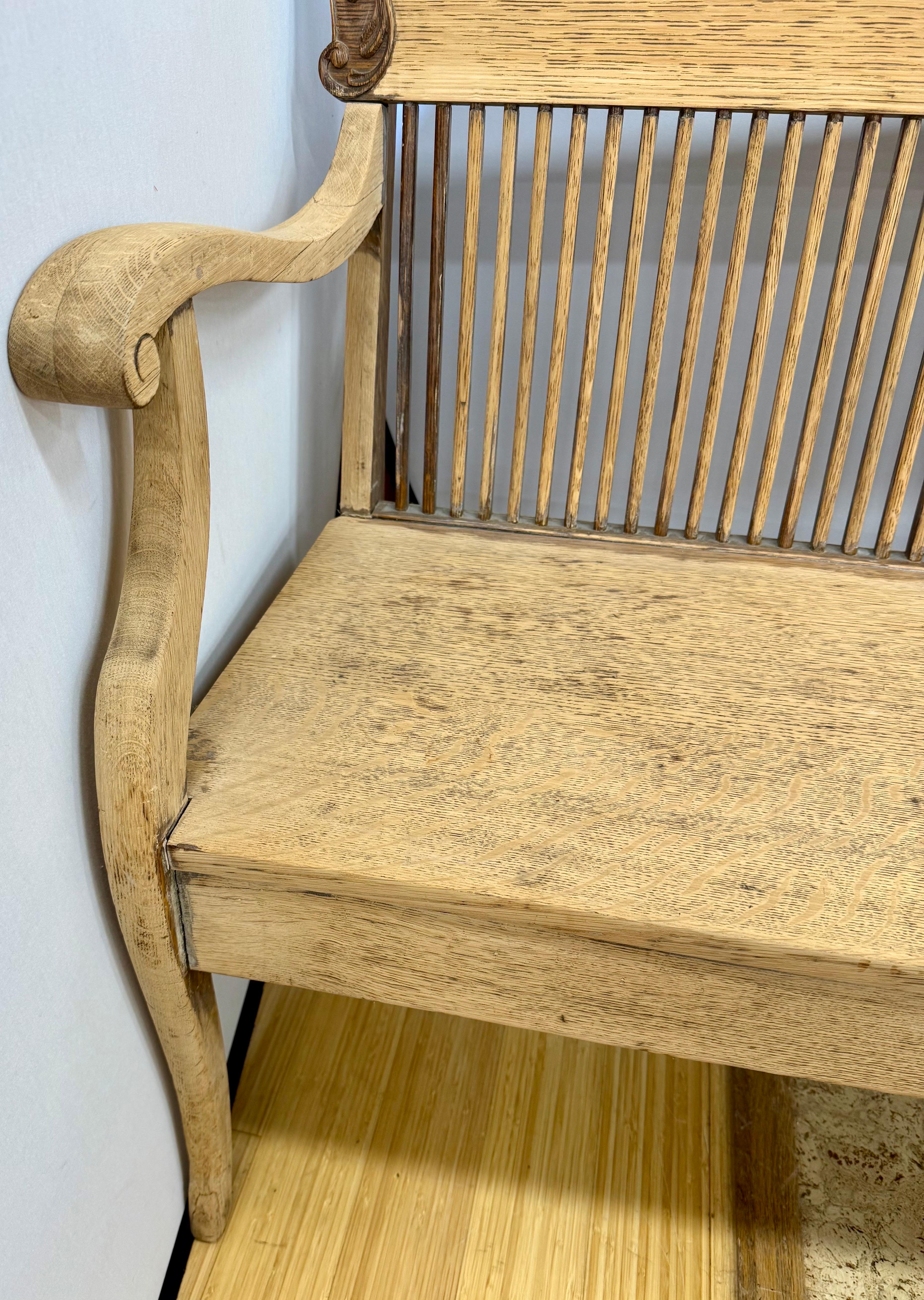 Einzigartige antike Gustavian Spindel zurück schwedischen Bank Settee im Angebot 3