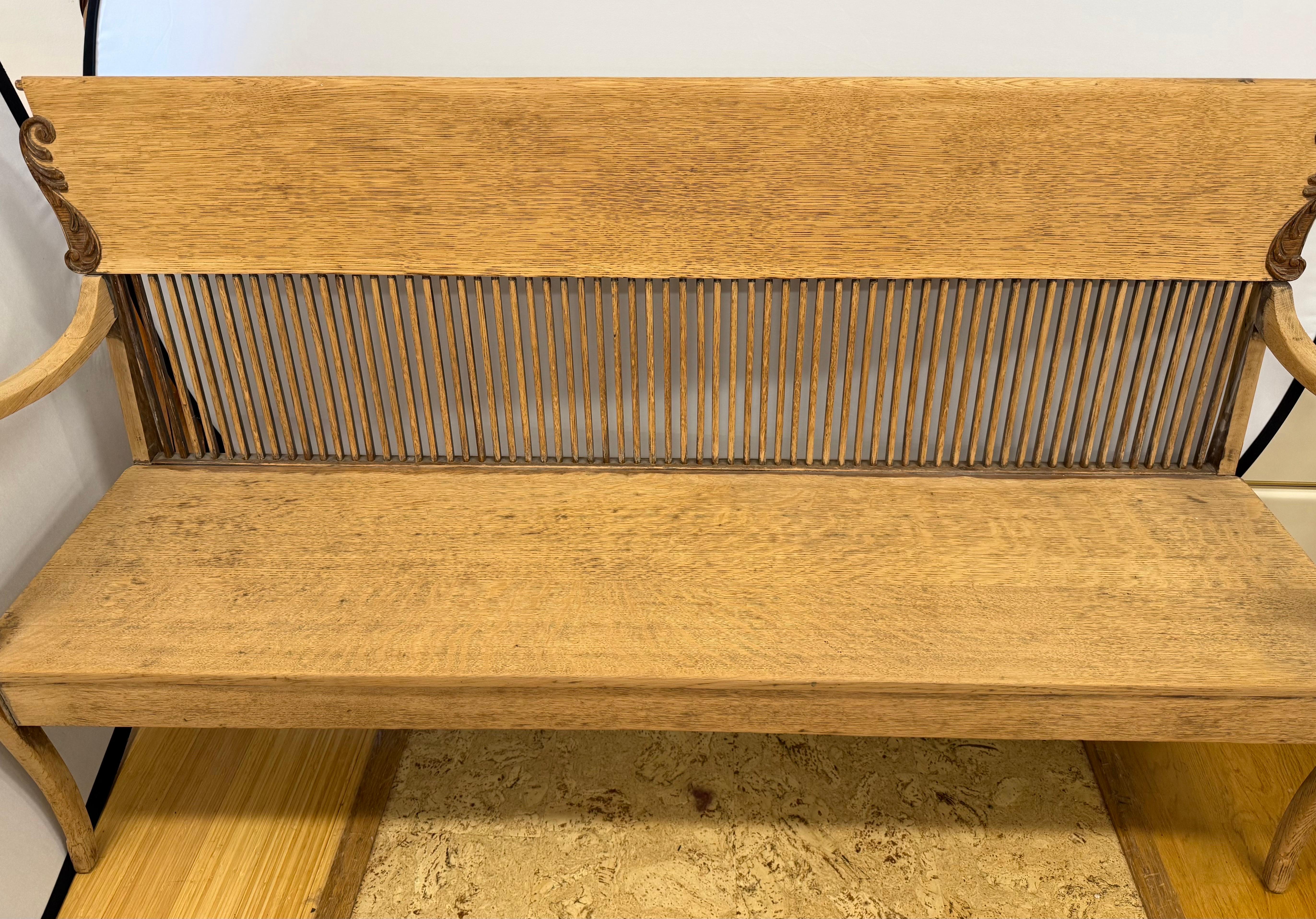 Einzigartige antike Gustavian Spindel zurück schwedischen Bank Settee im Angebot 2