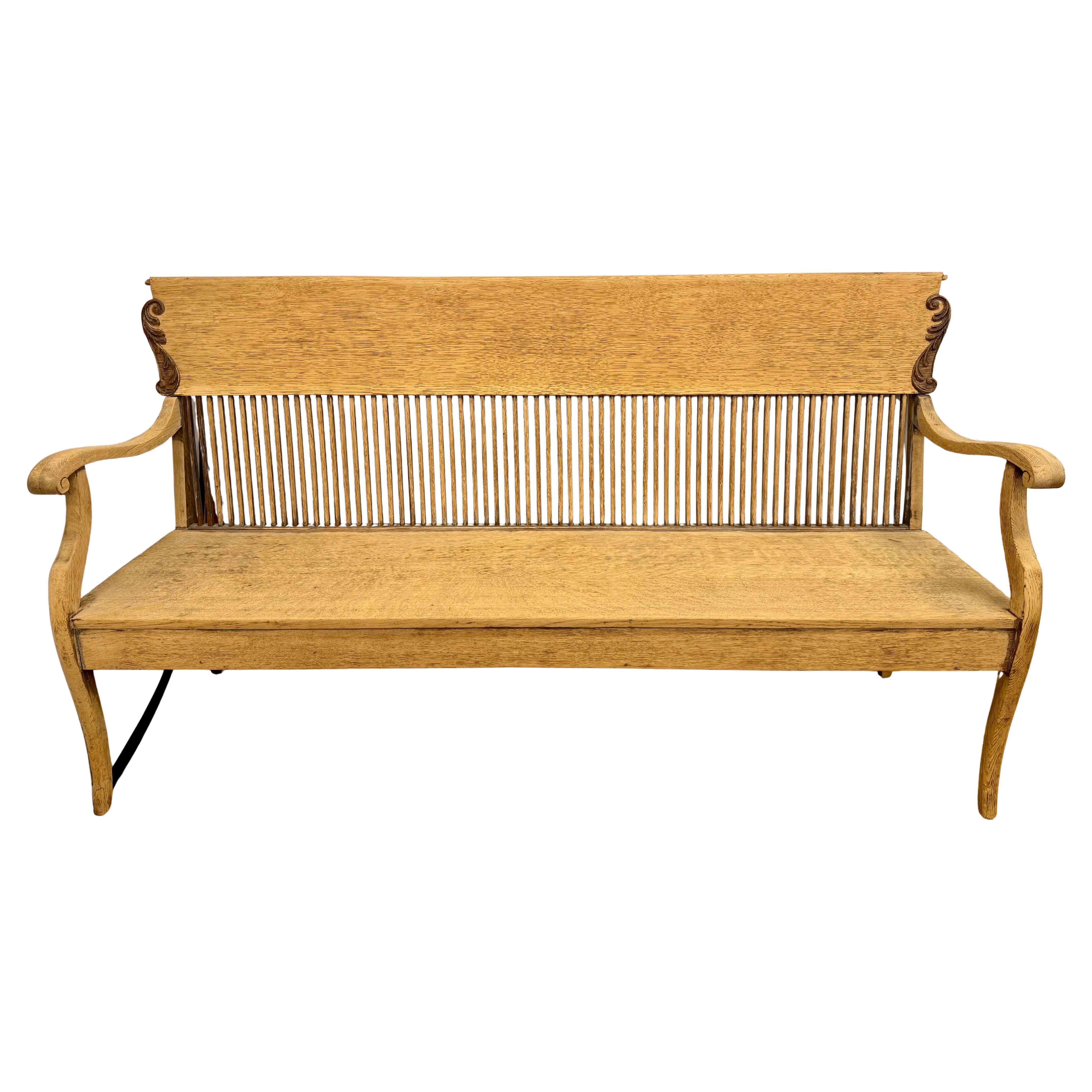 Einzigartige antike Gustavian Spindel zurück schwedischen Bank Settee im Angebot