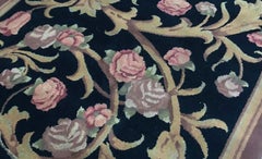 One of a Kind Handwoven Wool Area Rug Runner 3' x 12'